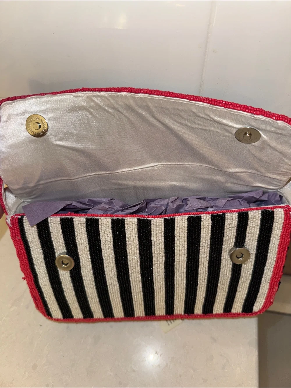 Handcrafted in India beaded bag